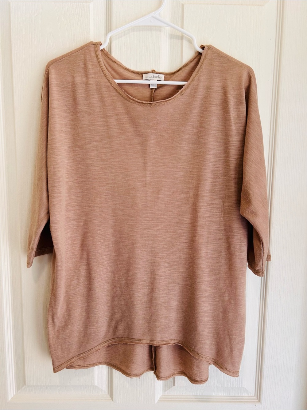 Relaxed Fit Women's Top in Taupe